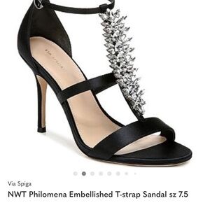 NWT Philomena Embellished T-strap Sandal sz 7.5
